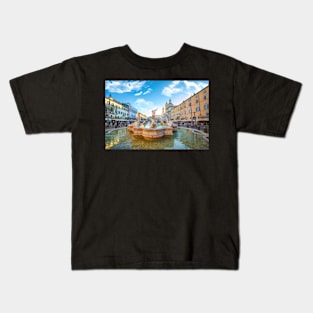 Piazza Navona in Rome, Italy. Kids T-Shirt